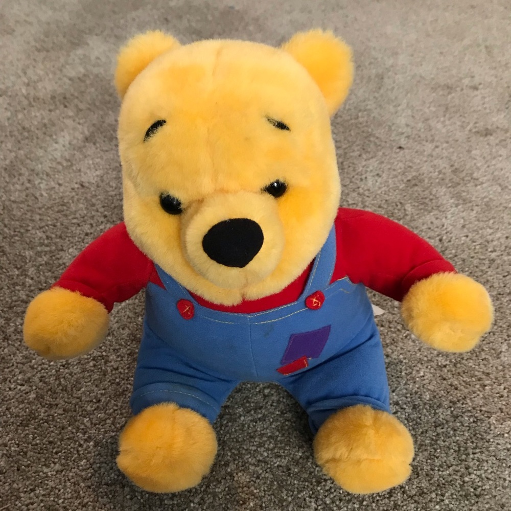VTG Winnie the Pooh hug and wiggle talking plush Mattel 1997 Works